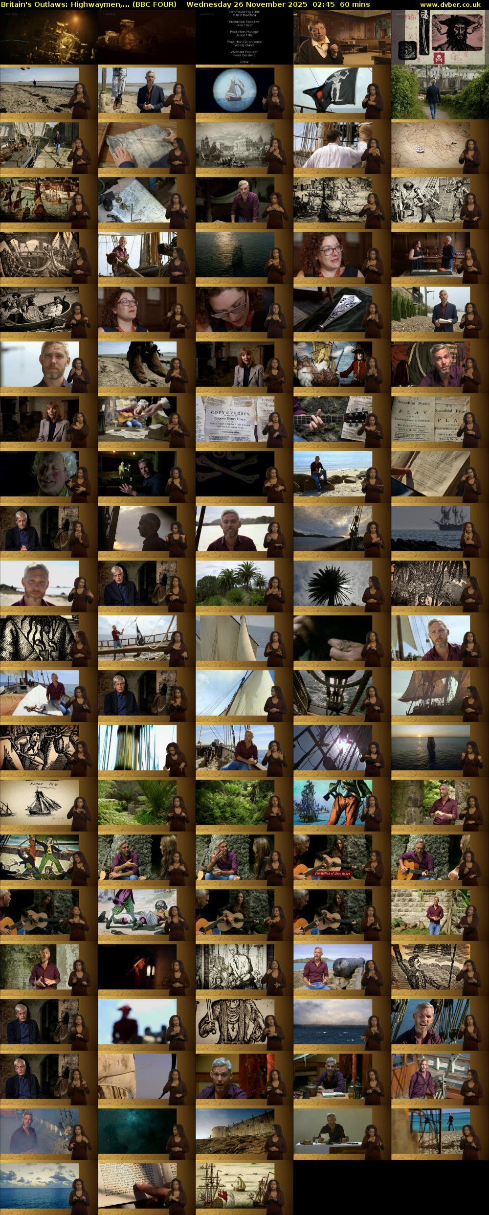 Britain's Outlaws: Highwaymen,... (BBC FOUR) Wednesday 26 November 2025 02:45 - 03:45