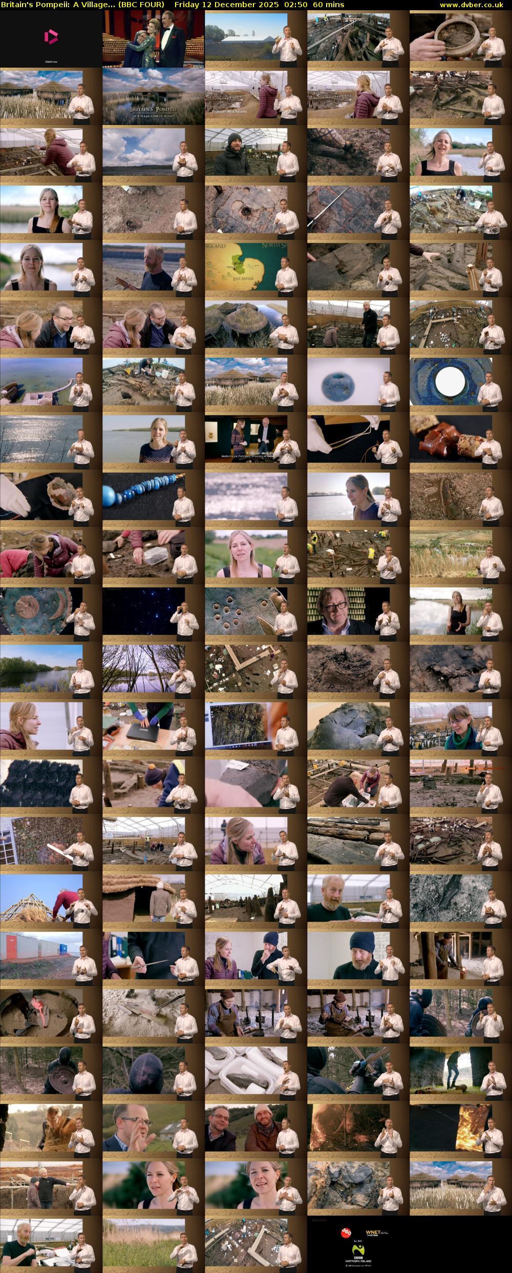 Britain's Pompeii: A Village... (BBC FOUR) Friday 12 December 2025 02:50 - 03:50