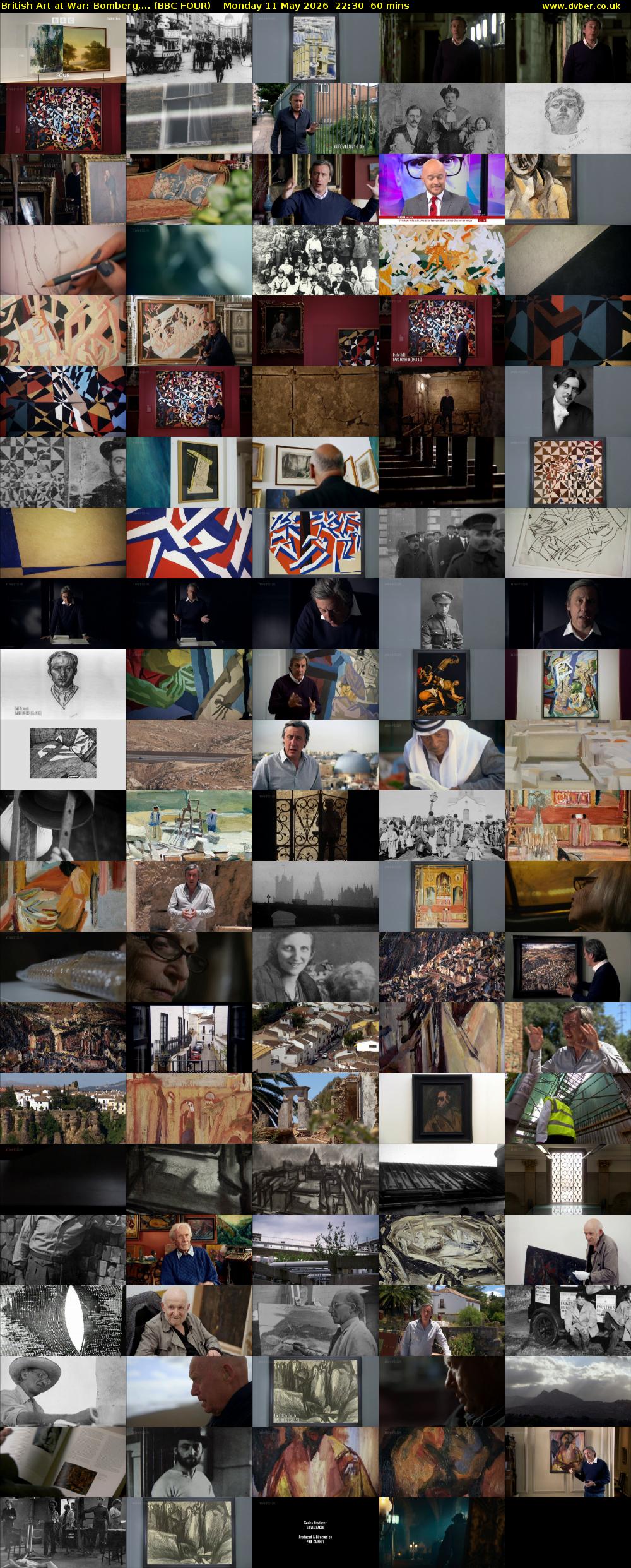British Art at War: Bomberg,... (BBC FOUR) Monday 11 May 2026 22:30 - 23:30