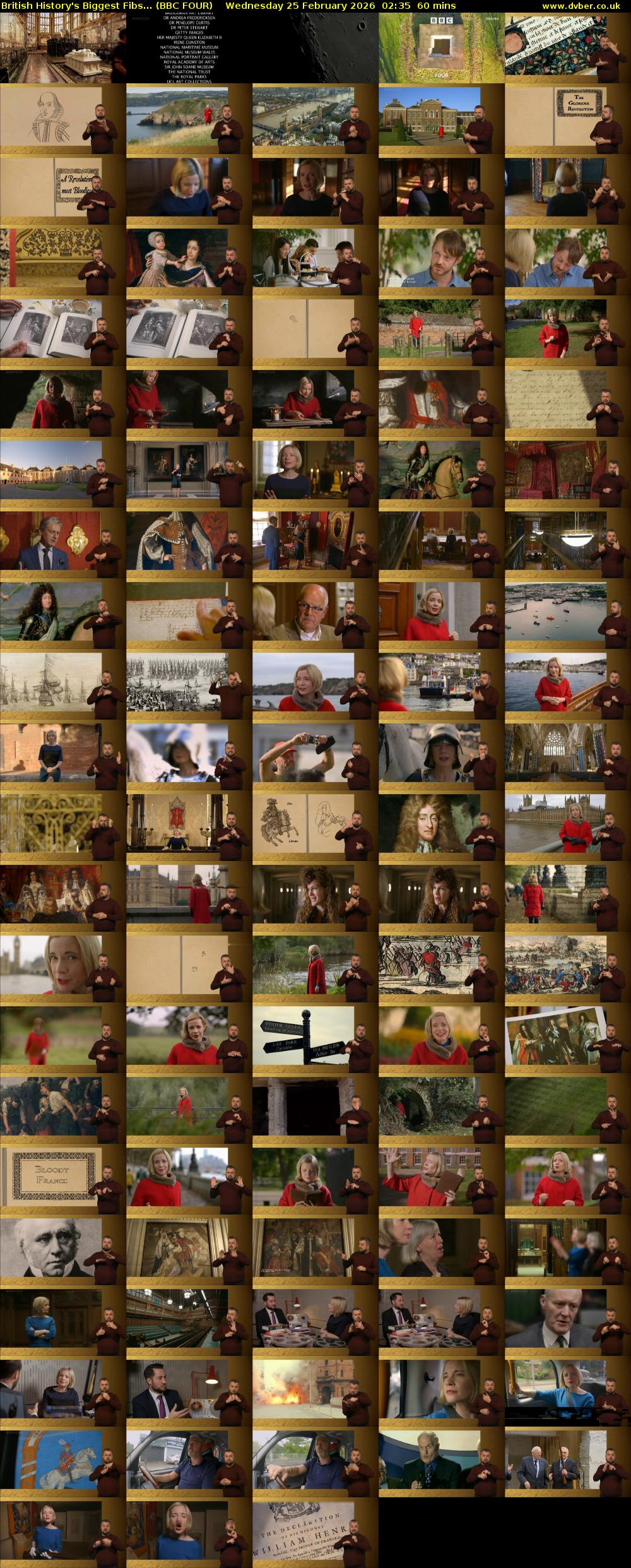 British History's Biggest Fibs... (BBC FOUR) Wednesday 25 February 2026 02:35 - 03:35