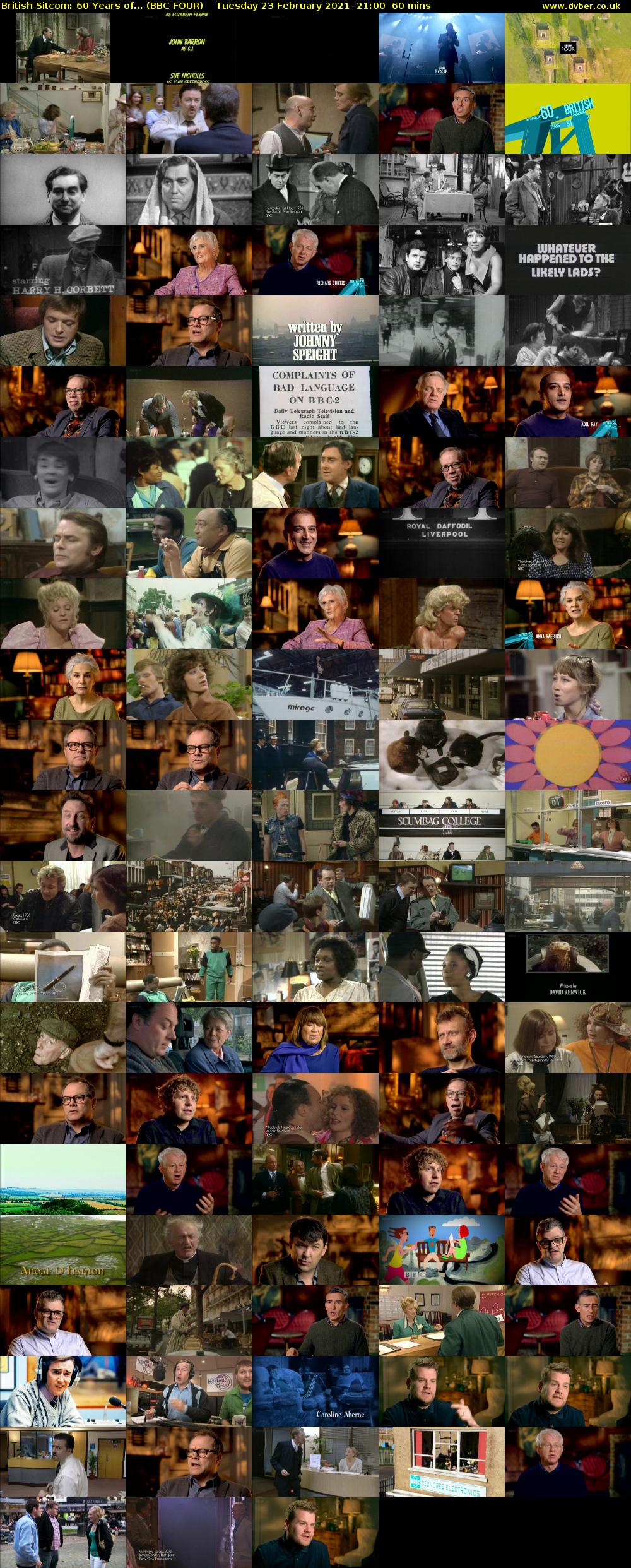 British Sitcom: 60 Years of... (BBC FOUR) Tuesday 23 February 2021 21:00 - 22:00