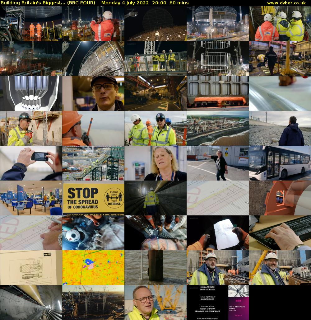 Building Britain's Biggest... (BBC FOUR) Monday 4 July 2022 20:00 - 21:00