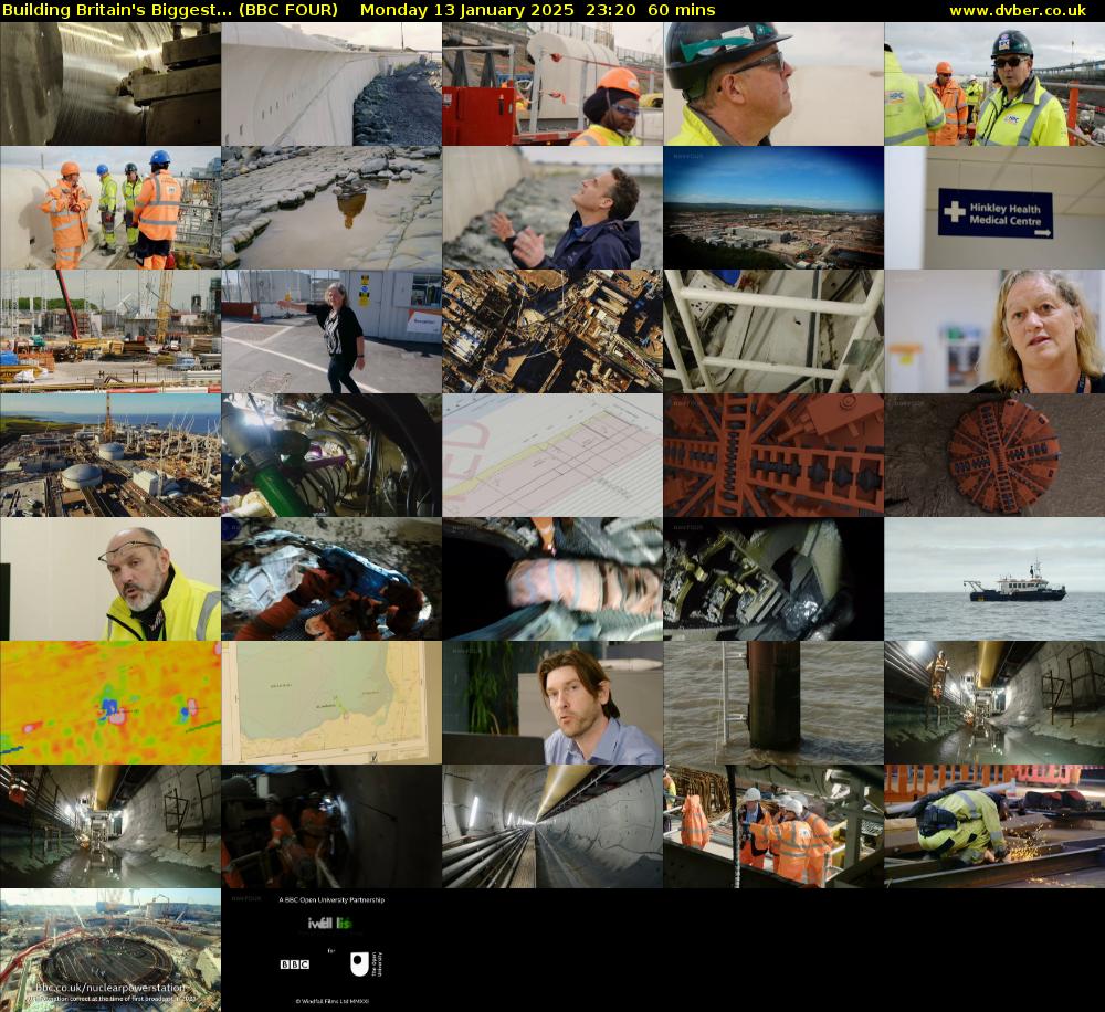 Building Britain's Biggest... (BBC FOUR) Monday 13 January 2025 23:20 - 00:20