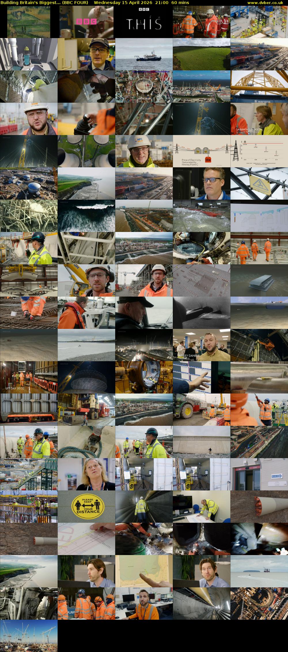 Building Britain's Biggest... (BBC FOUR) Wednesday 15 April 2026 21:00 - 22:00