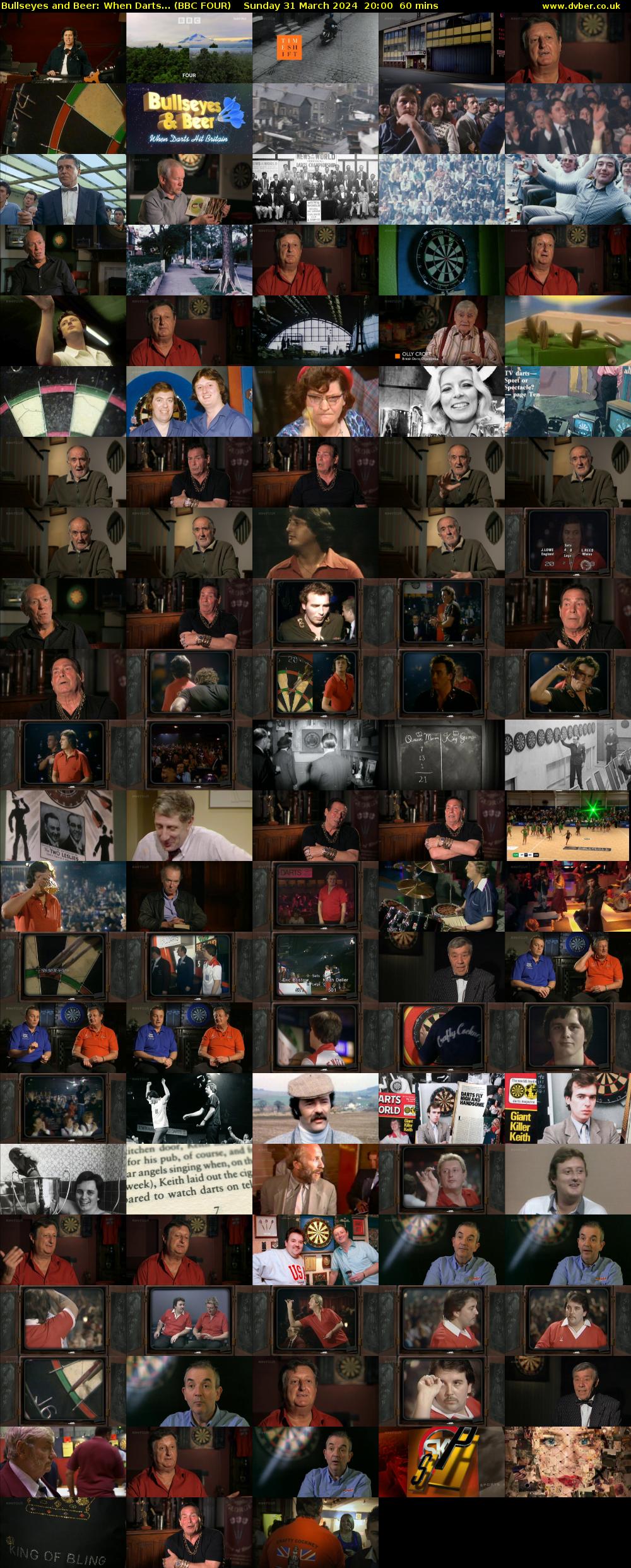 Bullseyes and Beer: When Darts... (BBC FOUR) Sunday 31 March 2024 20:00 - 21:00