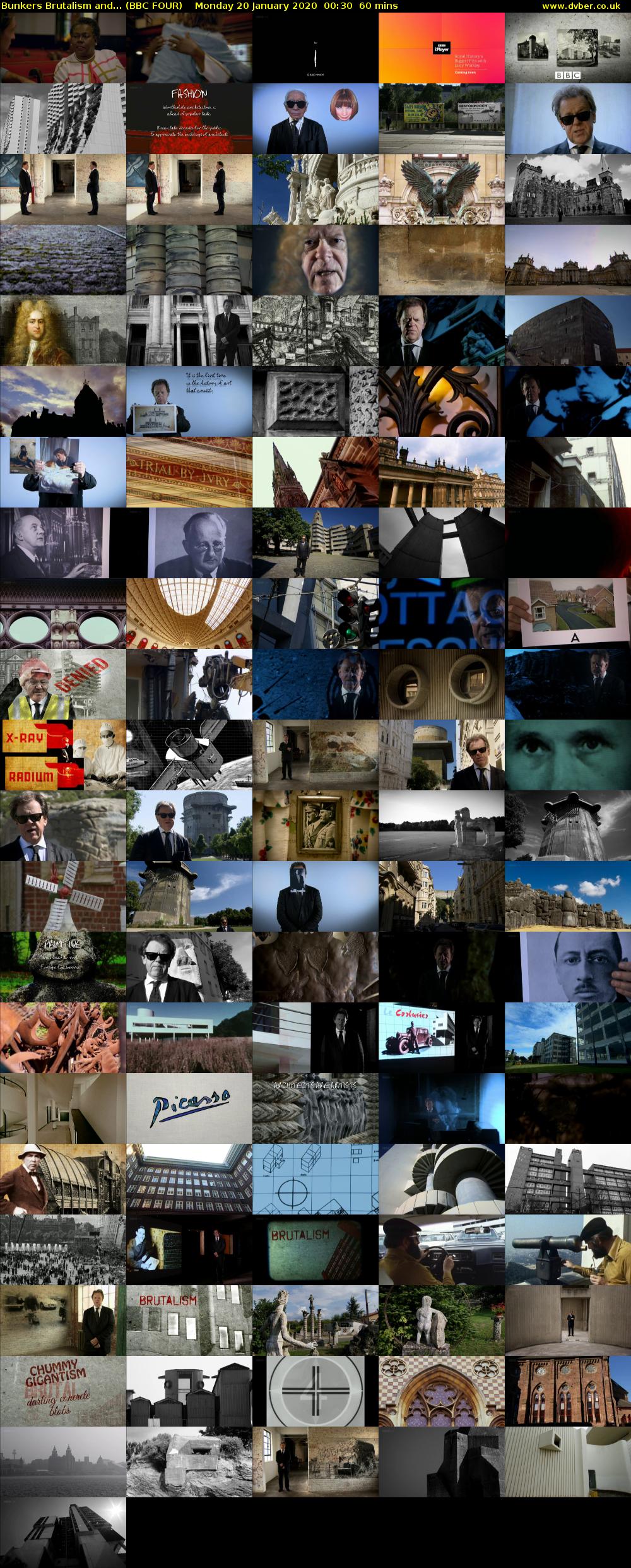 Bunkers Brutalism and... (BBC FOUR) Monday 20 January 2020 00:30 - 01:30