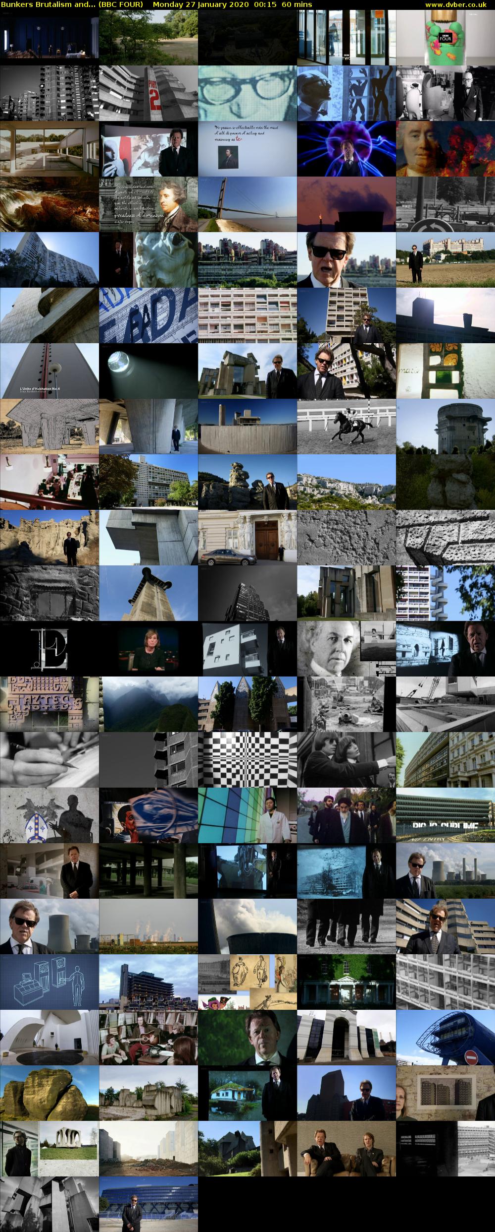 Bunkers Brutalism and... (BBC FOUR) Monday 27 January 2020 00:15 - 01:15
