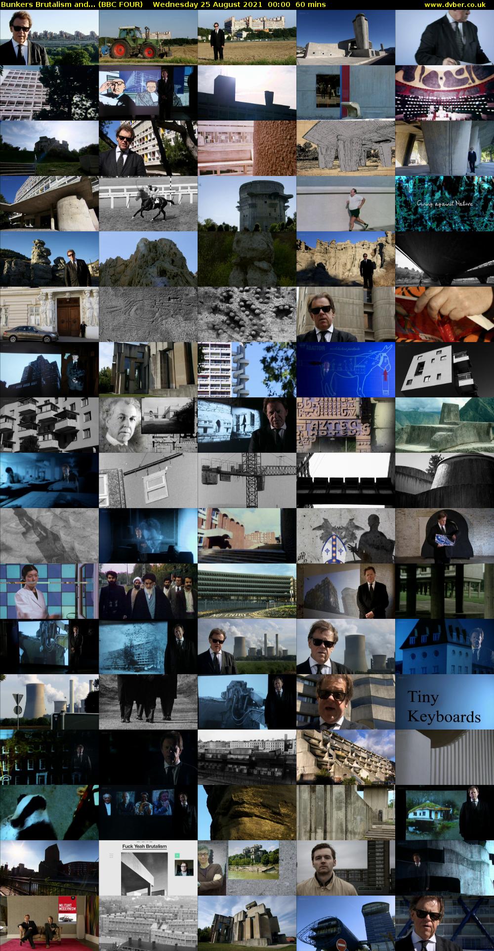 Bunkers Brutalism and... (BBC FOUR) Wednesday 25 August 2021 00:00 - 01:00
