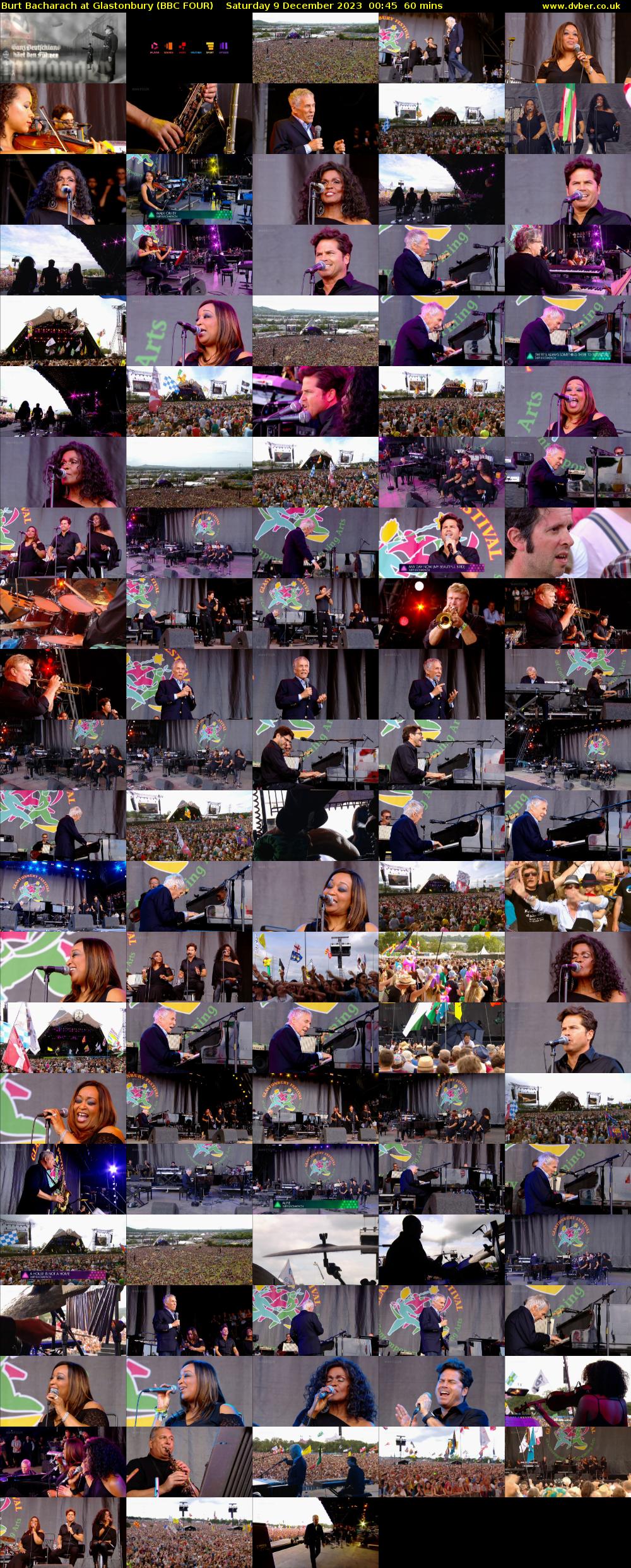 Burt Bacharach at Glastonbury (BBC FOUR) Saturday 9 December 2023 00:45 - 01:45