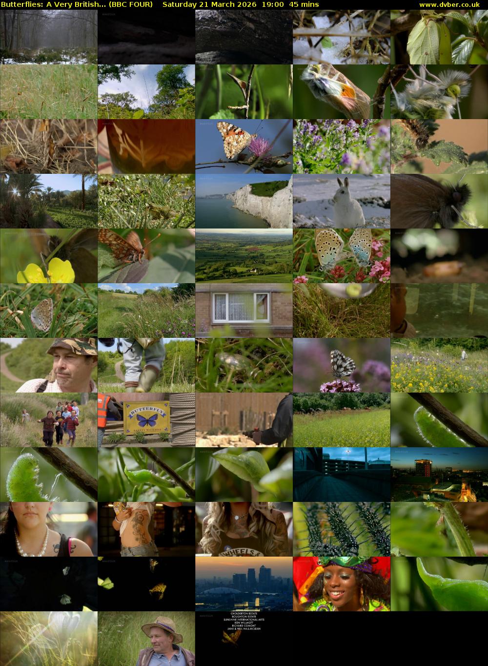 Butterflies: A Very British... (BBC FOUR) Saturday 21 March 2026 19:00 - 19:45