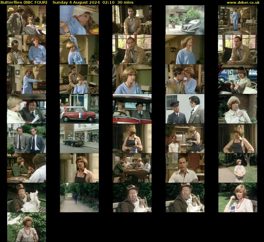 Butterflies (BBC FOUR) Sunday 4 August 2024 02:10 - 02:40