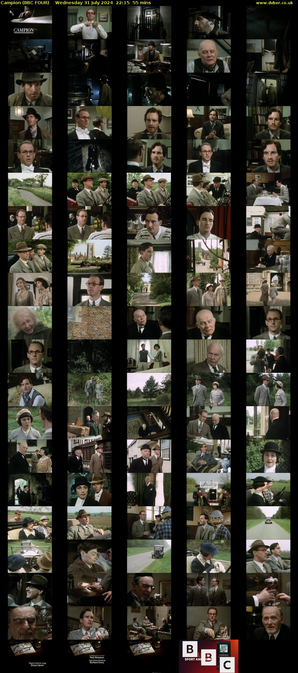 Campion (BBC FOUR) Wednesday 31 July 2024 22:15 - 23:10