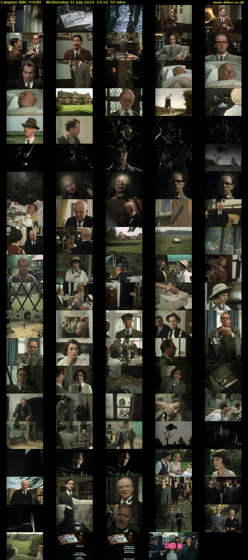 Campion (BBC FOUR) Wednesday 31 July 2024 23:10 - 00:05
