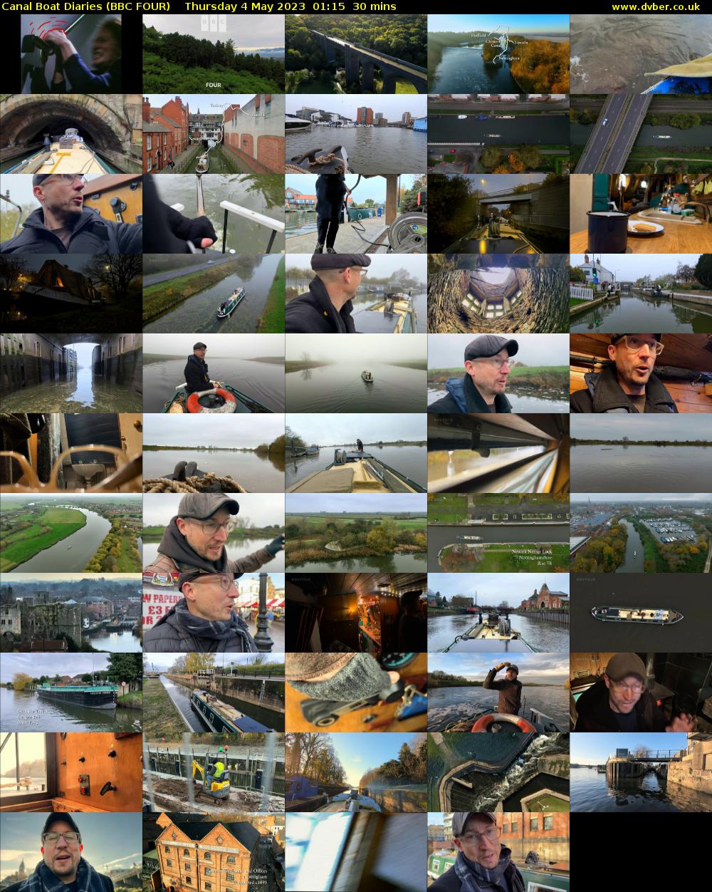 Canal Boat Diaries (BBC FOUR) Thursday 4 May 2023 01:15 - 01:45