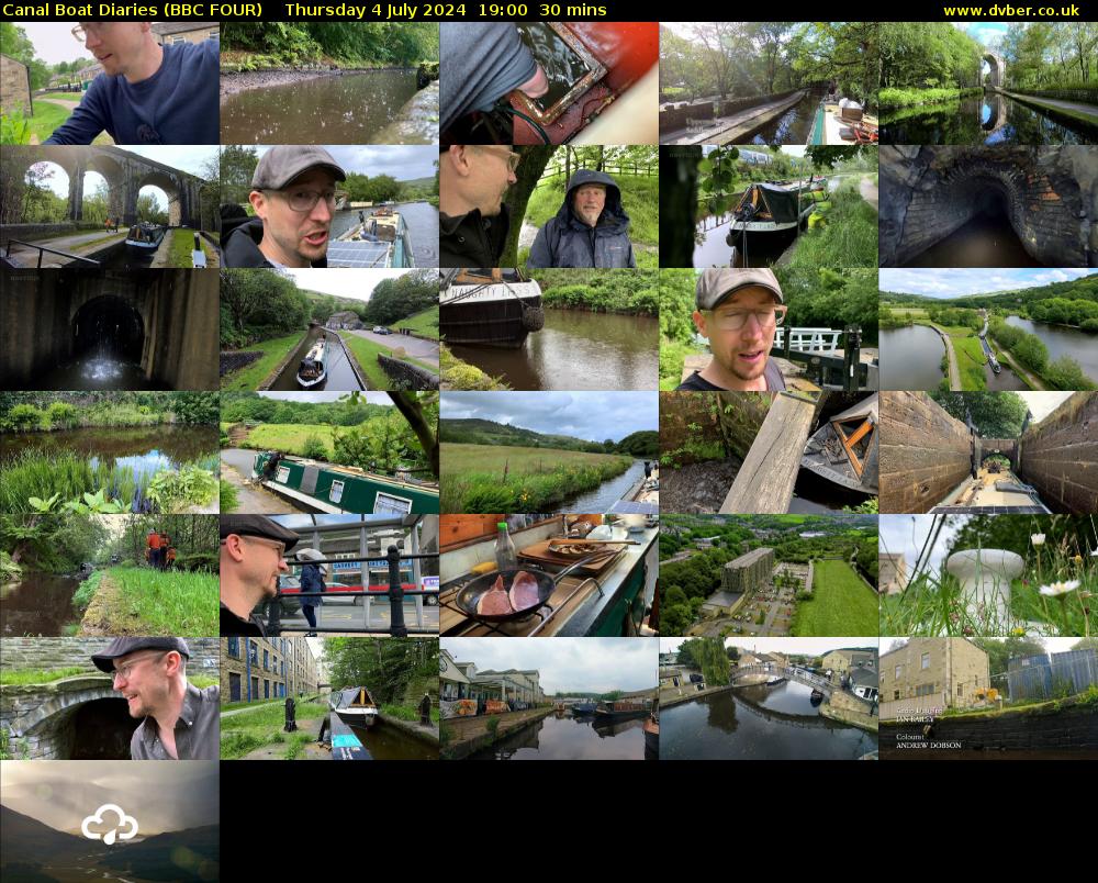 Canal Boat Diaries (BBC FOUR) Thursday 4 July 2024 19:00 - 19:30