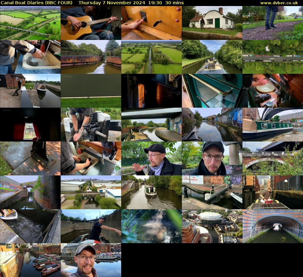 Canal Boat Diaries (BBC FOUR) Thursday 7 November 2024 19:30 - 20:00