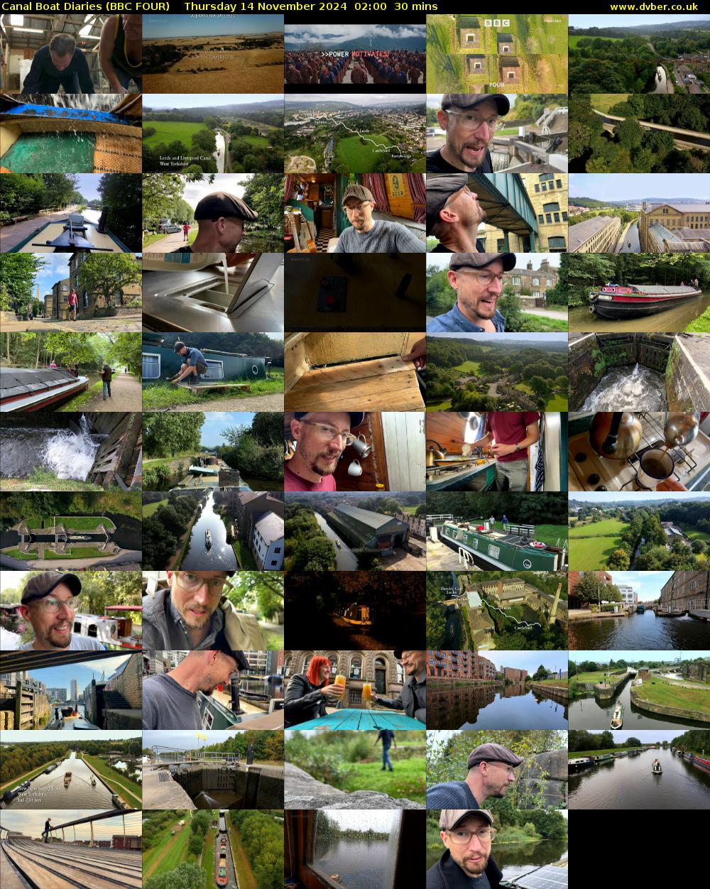 Canal Boat Diaries (BBC FOUR) Thursday 14 November 2024 02:00 - 02:30