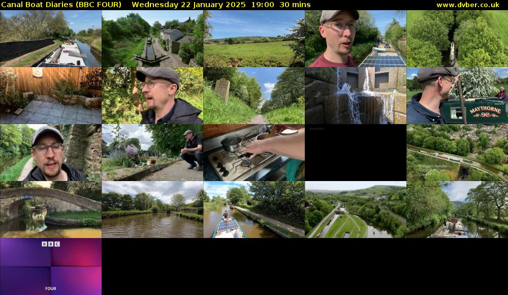 Canal Boat Diaries (BBC FOUR) Wednesday 22 January 2025 19:00 - 19:30