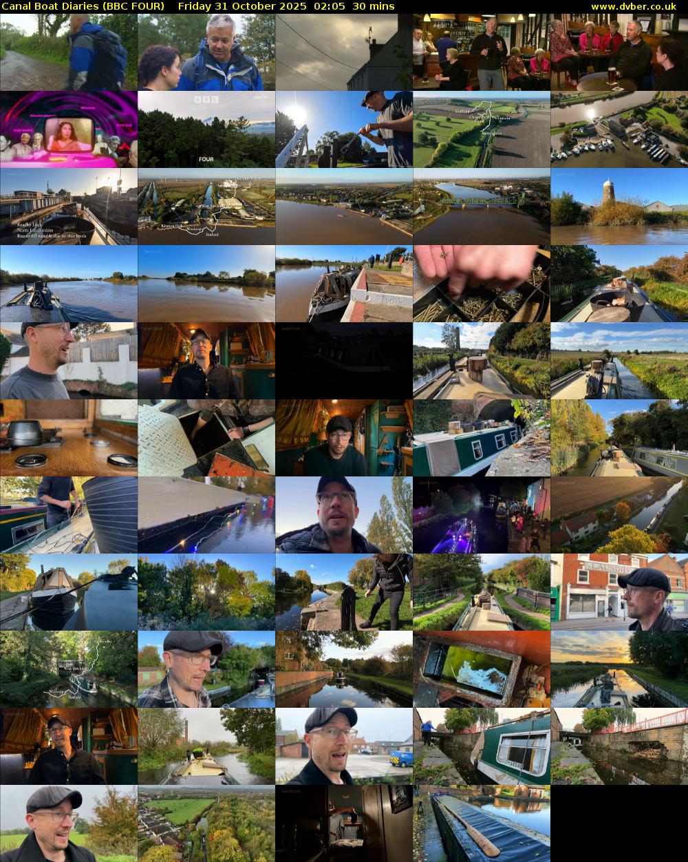 Canal Boat Diaries (BBC FOUR) Friday 31 October 2025 02:05 - 02:35
