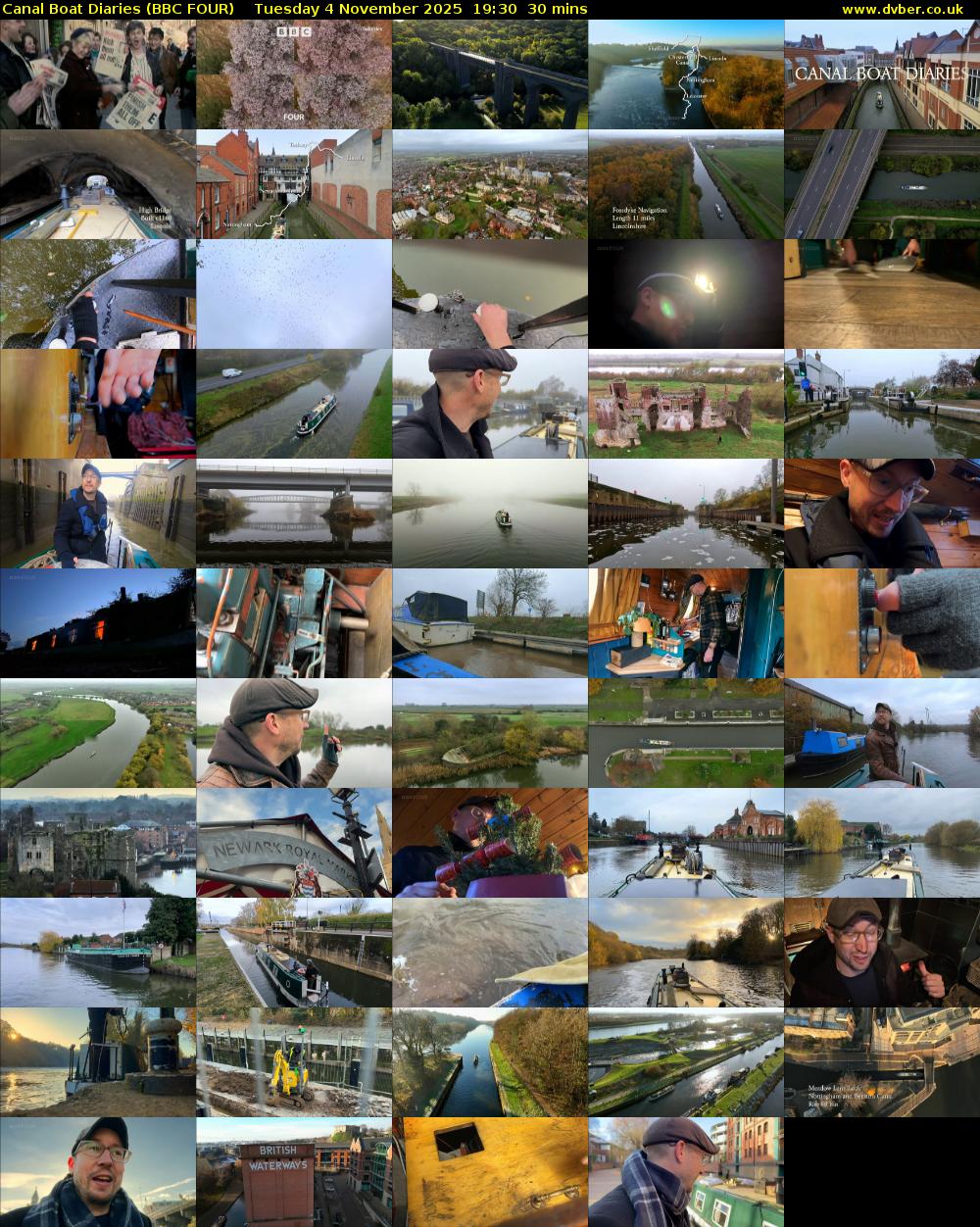 Canal Boat Diaries (BBC FOUR) Tuesday 4 November 2025 19:30 - 20:00