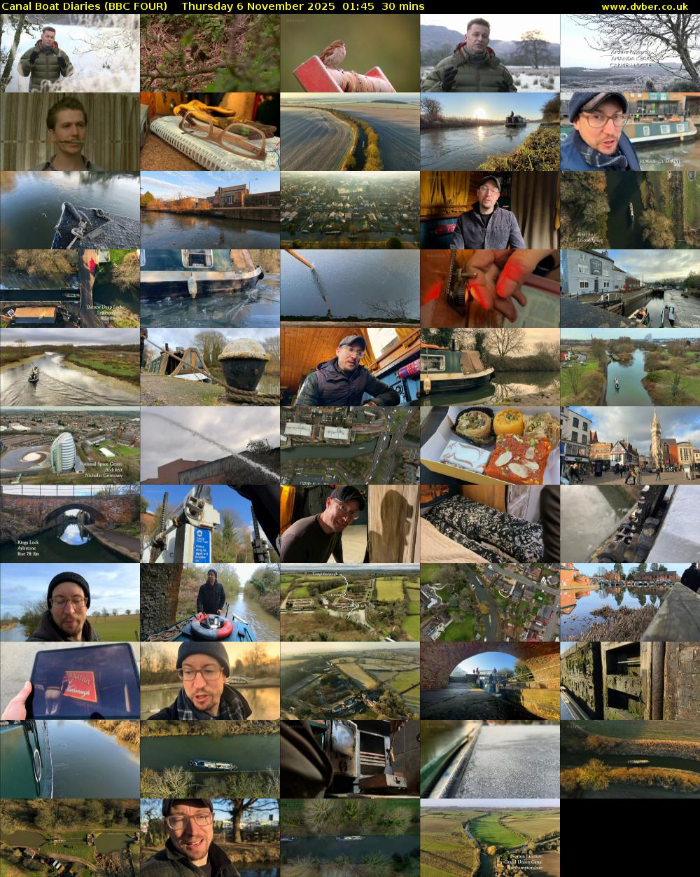 Canal Boat Diaries (BBC FOUR) Thursday 6 November 2025 01:45 - 02:15