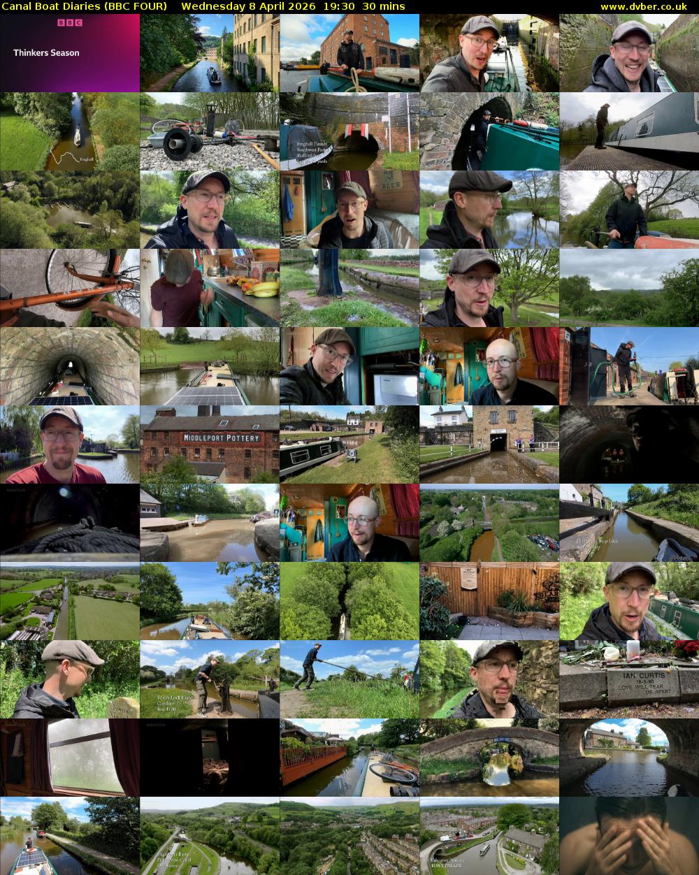 Canal Boat Diaries (BBC FOUR) Wednesday 8 April 2026 19:30 - 20:00