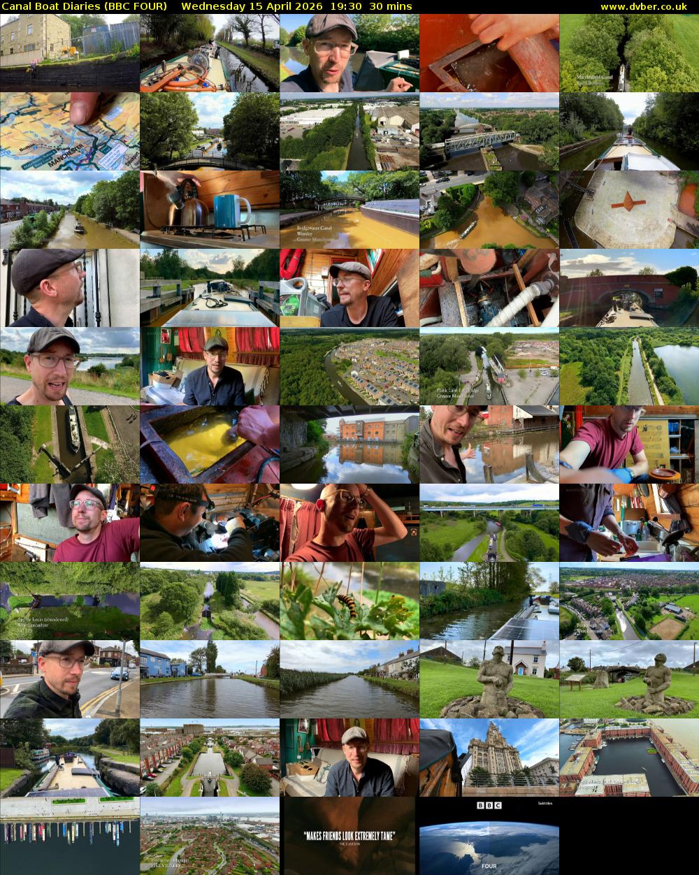 Canal Boat Diaries (BBC FOUR) Wednesday 15 April 2026 19:30 - 20:00