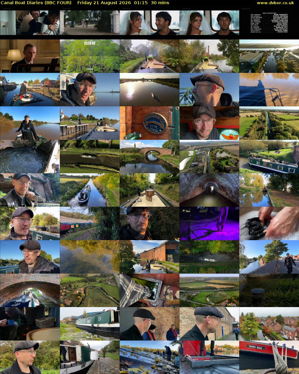 Canal Boat Diaries (BBC FOUR) Friday 21 August 2026 01:15 - 01:45