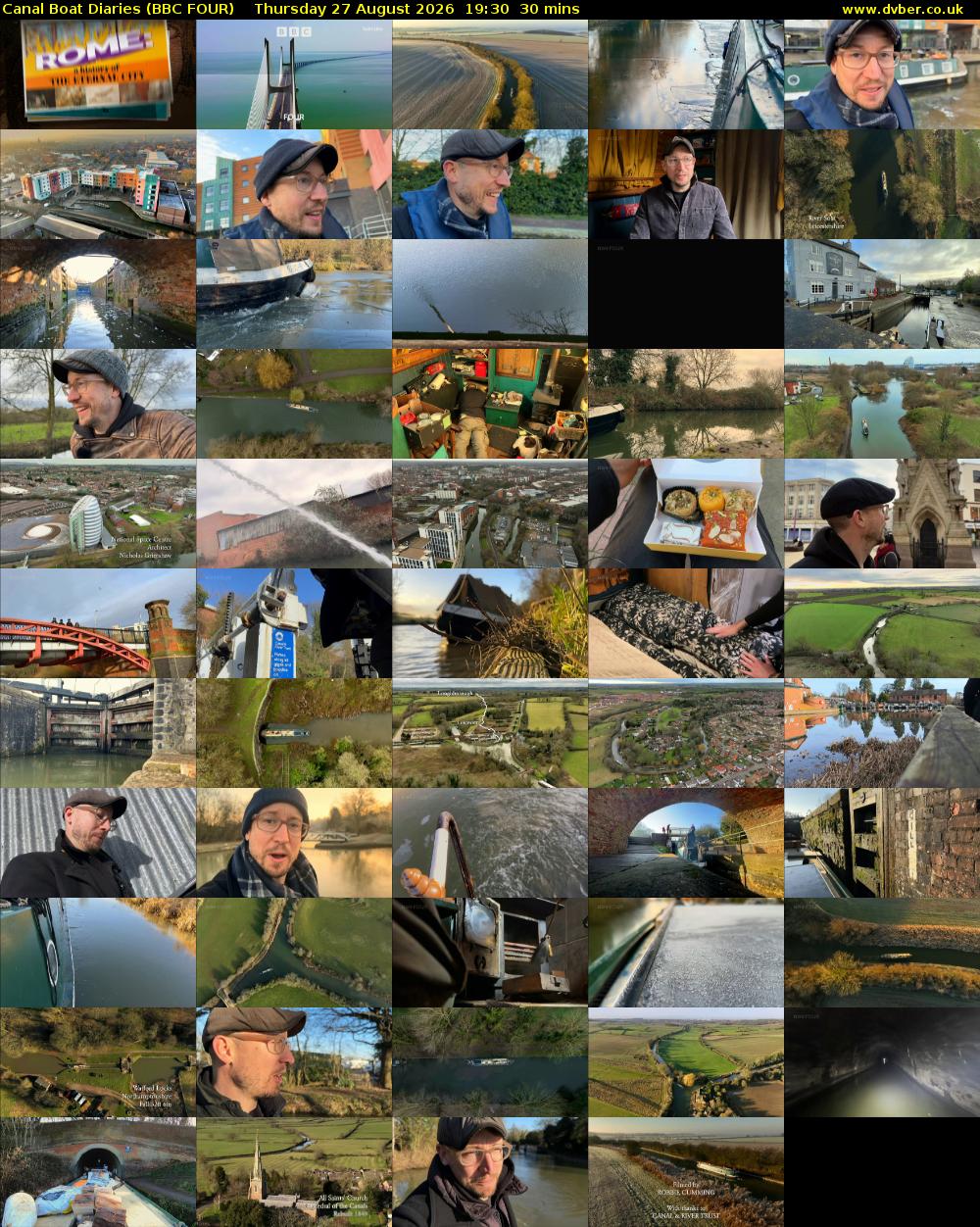 Canal Boat Diaries (BBC FOUR) Thursday 27 August 2026 19:30 - 20:00