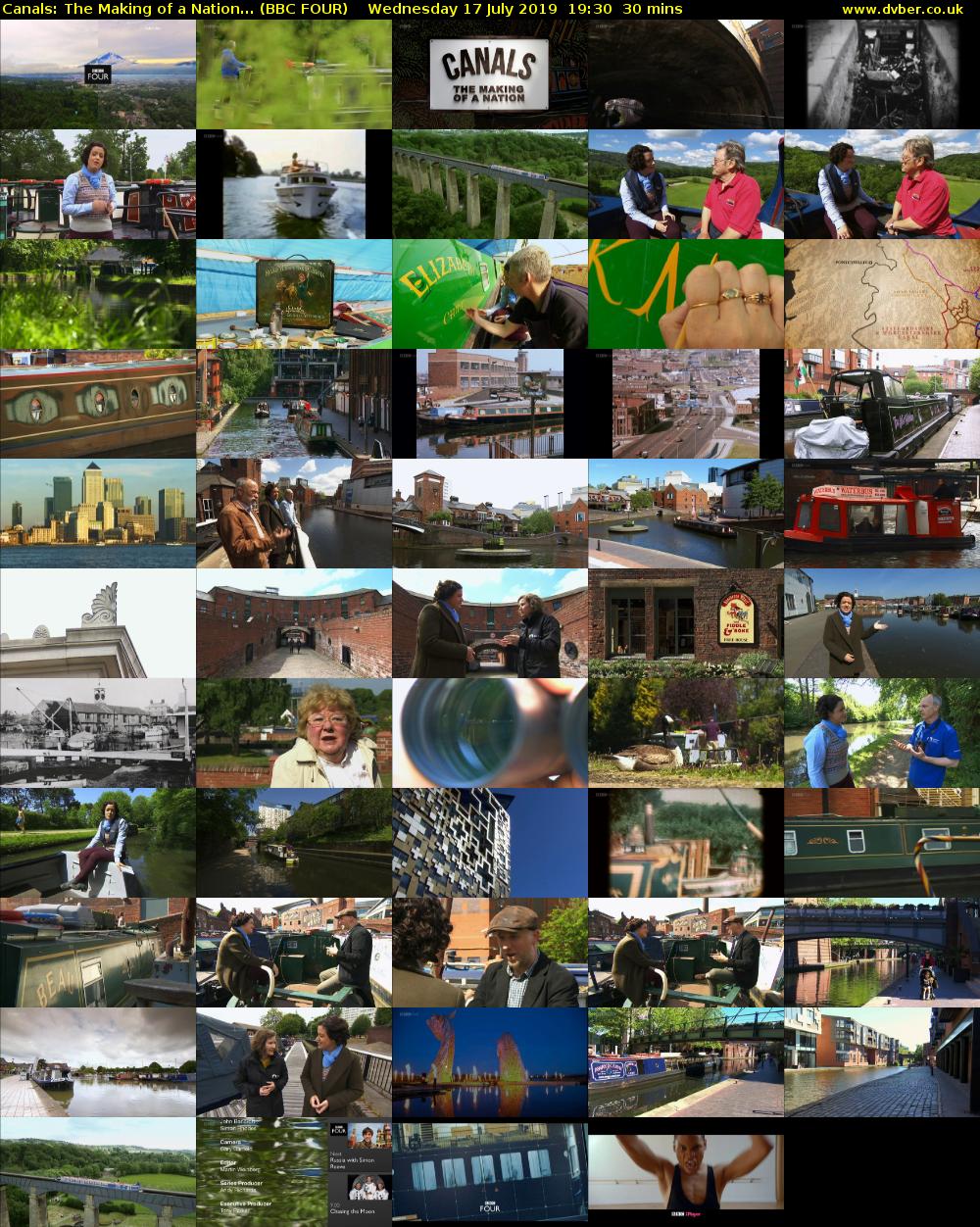 Canals: The Making of a Nation... (BBC FOUR) Wednesday 17 July 2019 19:30 - 20:00