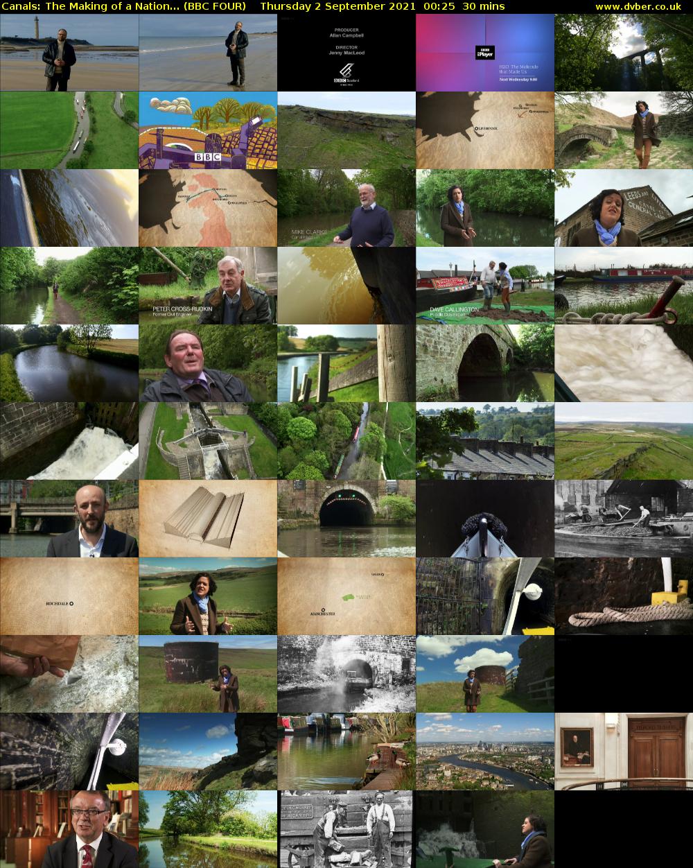 Canals: The Making of a Nation... (BBC FOUR) Thursday 2 September 2021 00:25 - 00:55