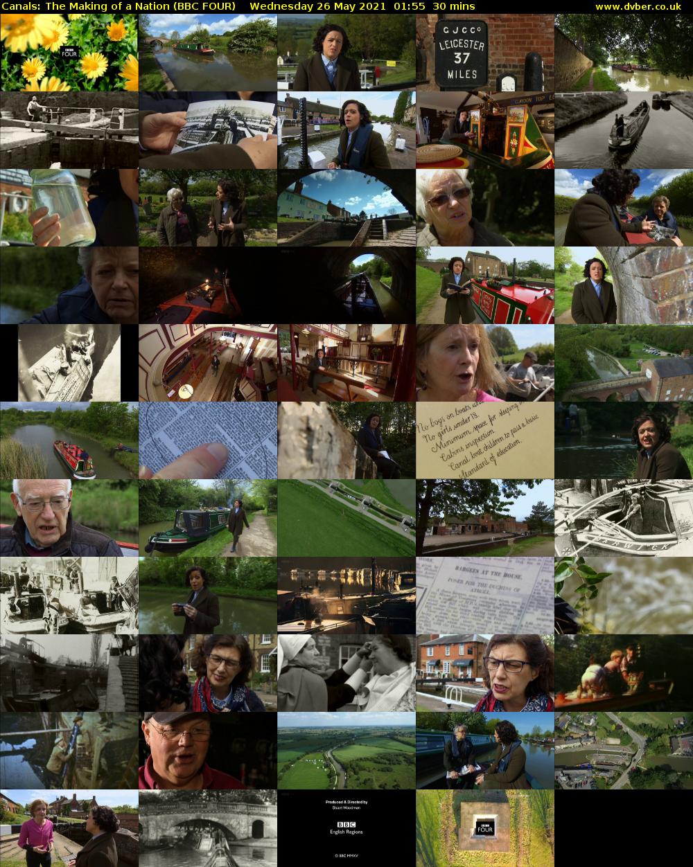 Canals: The Making of a Nation (BBC FOUR) Wednesday 26 May 2021 01:55 - 02:25
