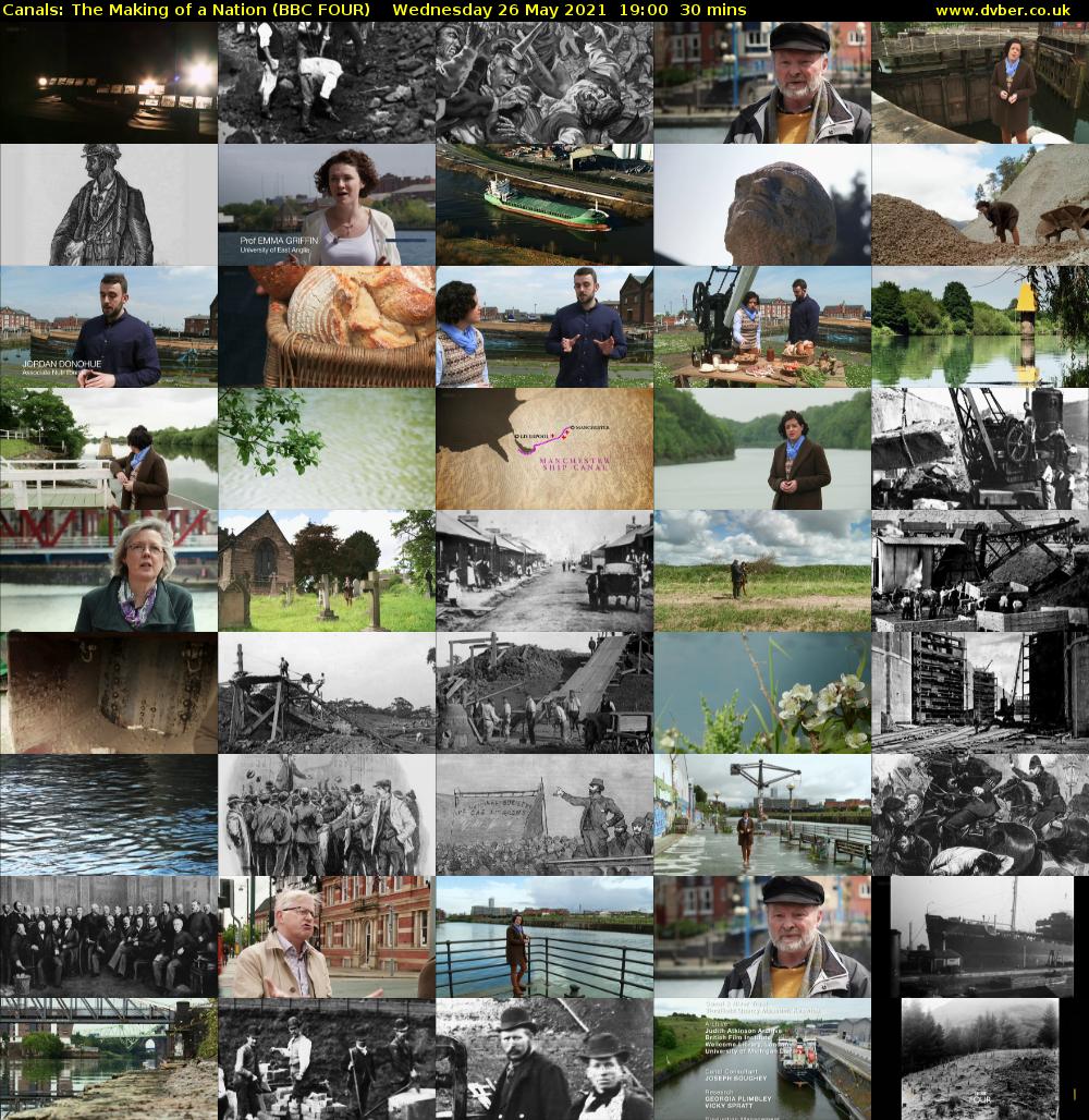 Canals: The Making of a Nation (BBC FOUR) Wednesday 26 May 2021 19:00 - 19:30