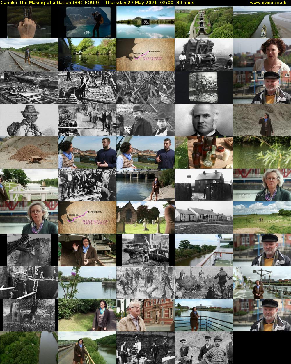 Canals: The Making of a Nation (BBC FOUR) Thursday 27 May 2021 02:00 - 02:30