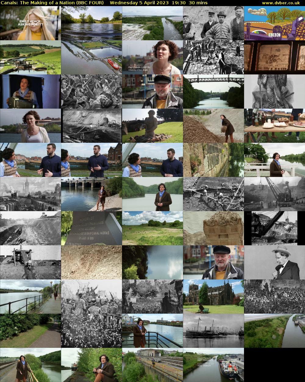 Canals: The Making of a Nation (BBC FOUR) Wednesday 5 April 2023 19:30 - 20:00