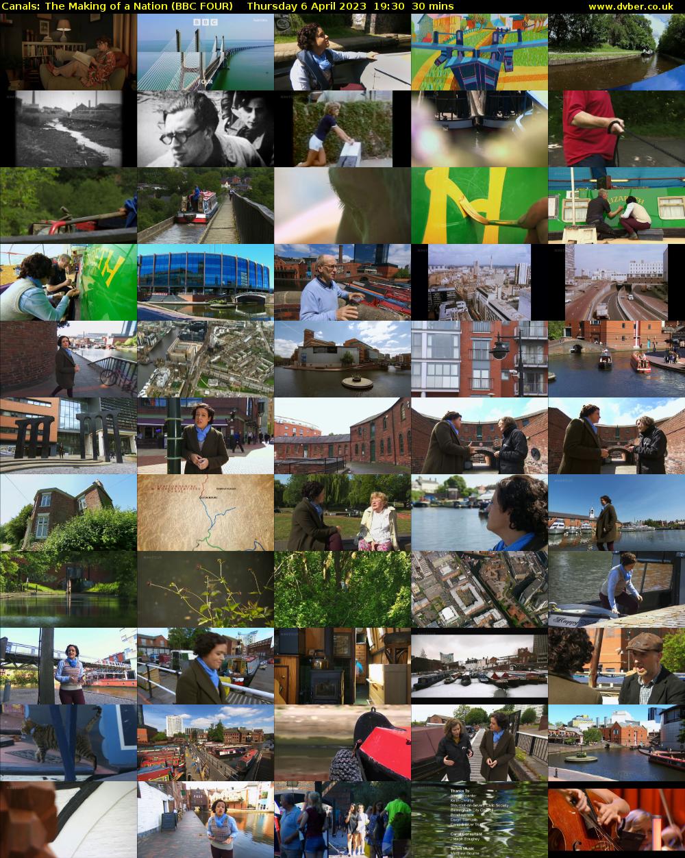 Canals: The Making of a Nation (BBC FOUR) Thursday 6 April 2023 19:30 - 20:00
