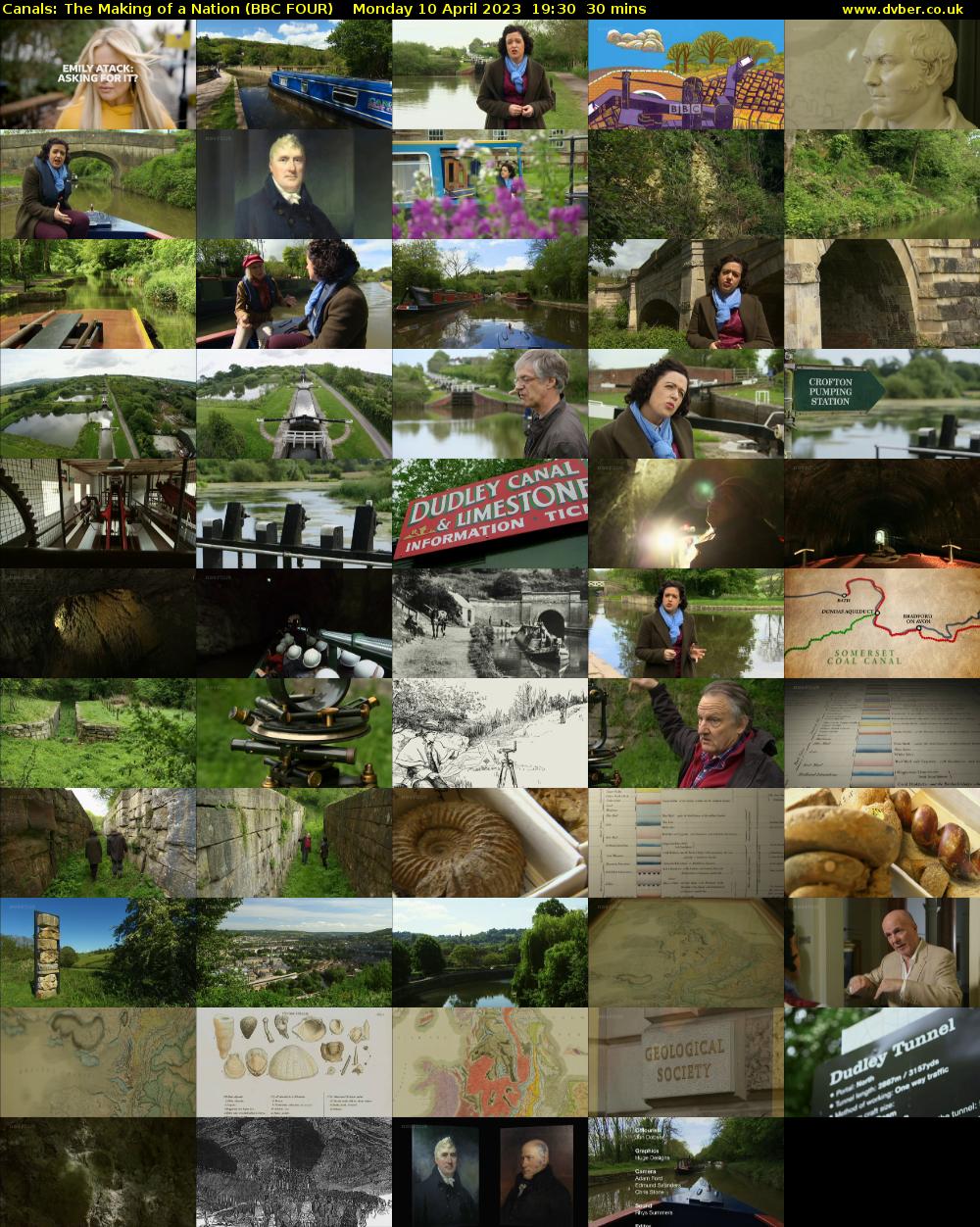 Canals: The Making of a Nation (BBC FOUR) Monday 10 April 2023 19:30 - 20:00