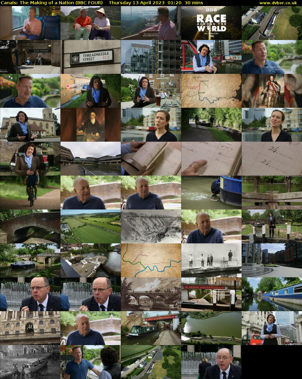Canals: The Making of a Nation (BBC FOUR) Thursday 13 April 2023 01:20 - 01:50