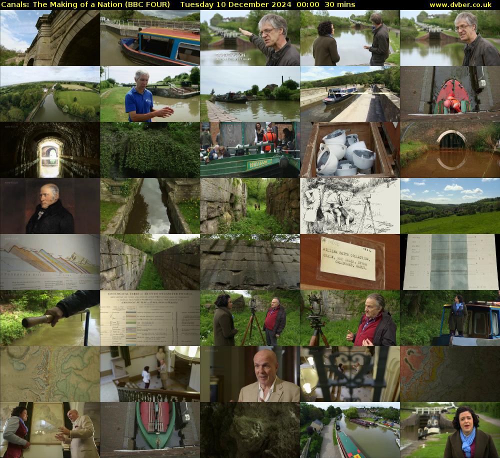 Canals: The Making of a Nation (BBC FOUR) Tuesday 10 December 2024 00:00 - 00:30