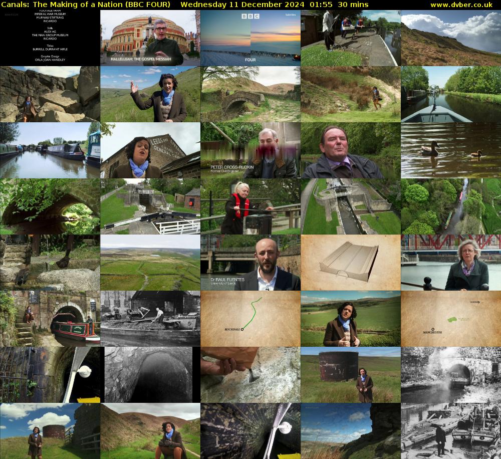 Canals: The Making of a Nation (BBC FOUR) Wednesday 11 December 2024 01:55 - 02:25