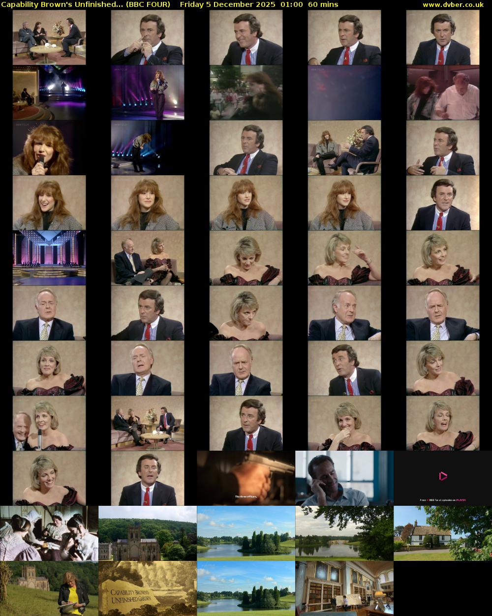 Capability Brown's Unfinished... (BBC FOUR) Friday 5 December 2025 01:00 - 02:00