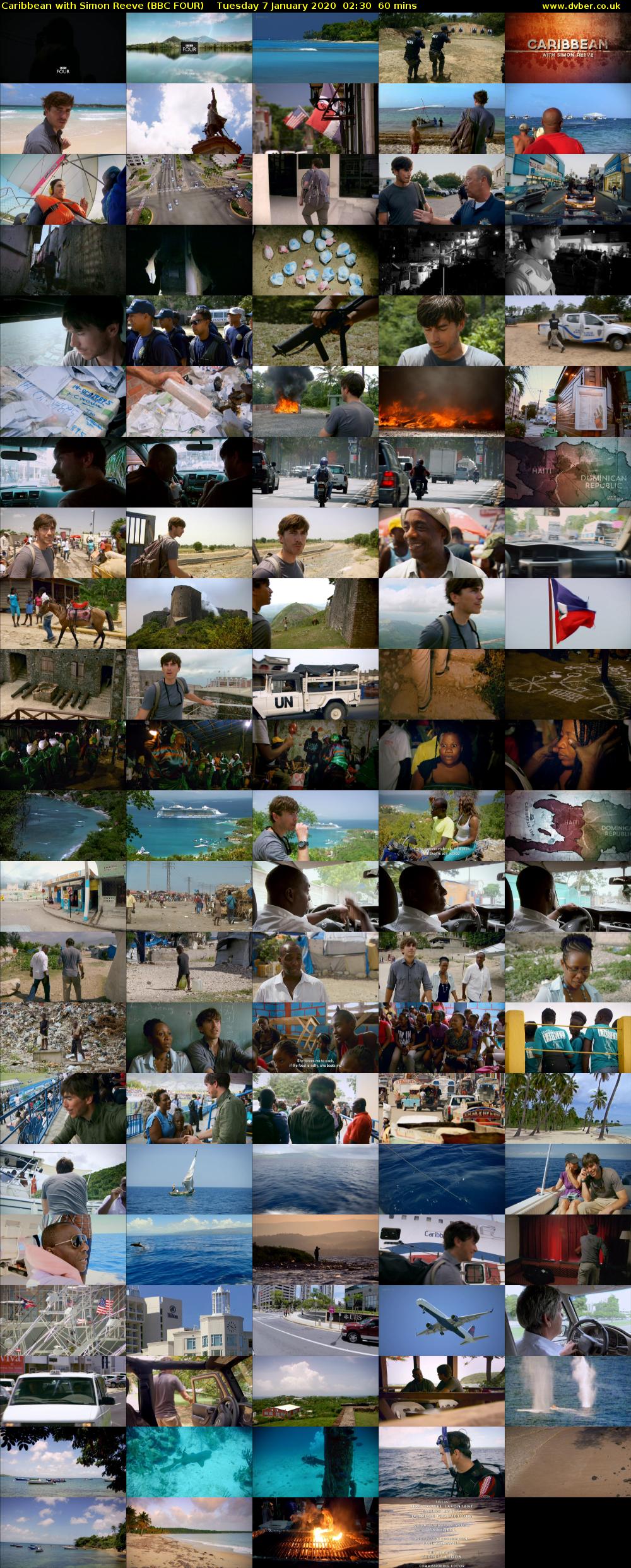 Caribbean with Simon Reeve (BBC FOUR) Tuesday 7 January 2020 02:30 - 03:30