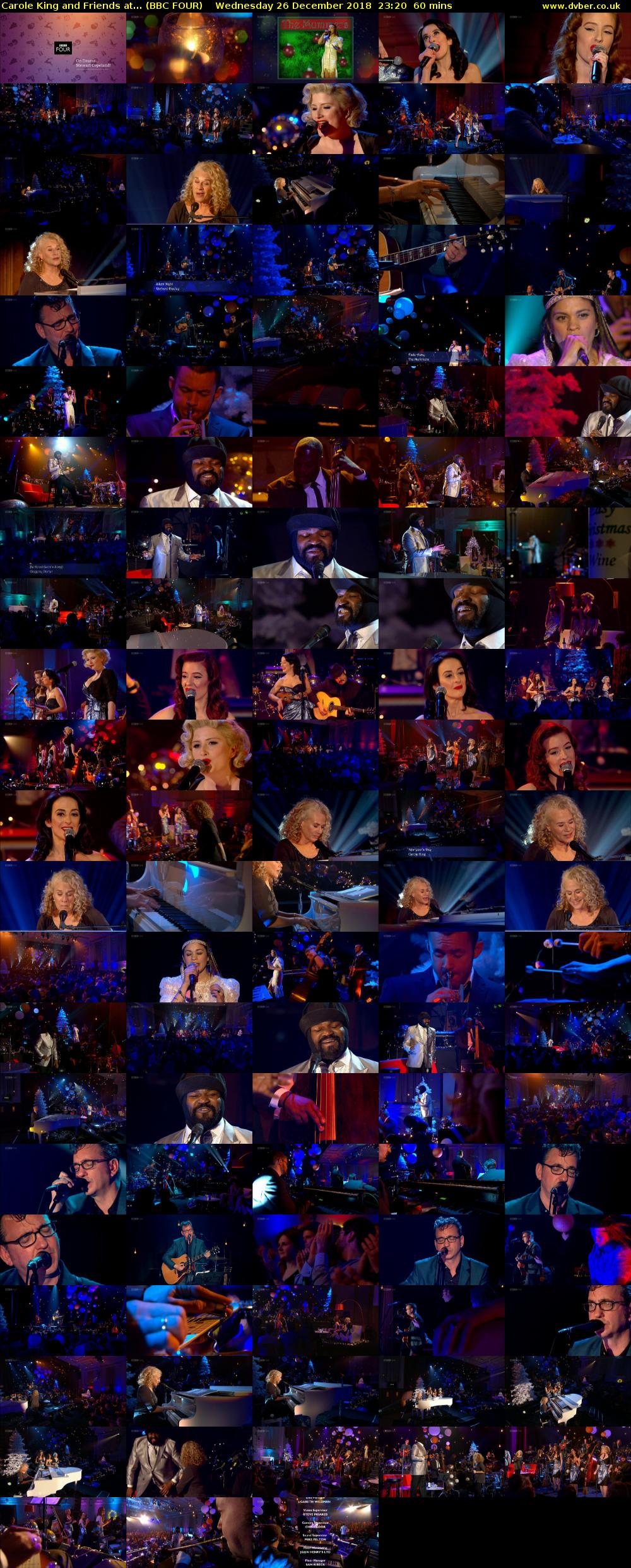 Carole King and Friends at... (BBC FOUR) Wednesday 26 December 2018 23:20 - 00:20