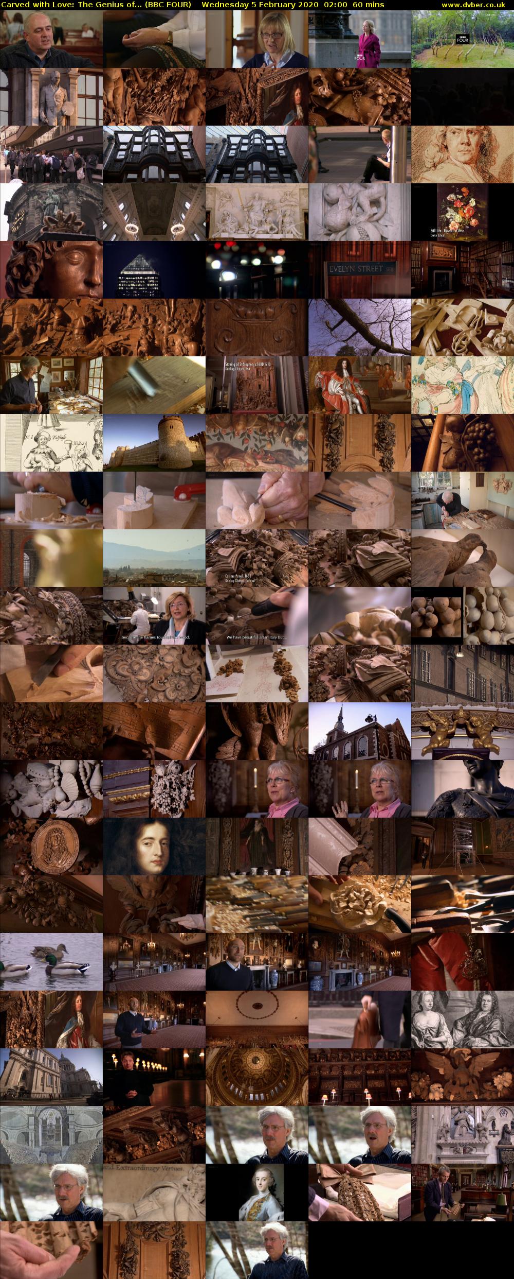 Carved with Love: The Genius of... (BBC FOUR) Wednesday 5 February 2020 02:00 - 03:00
