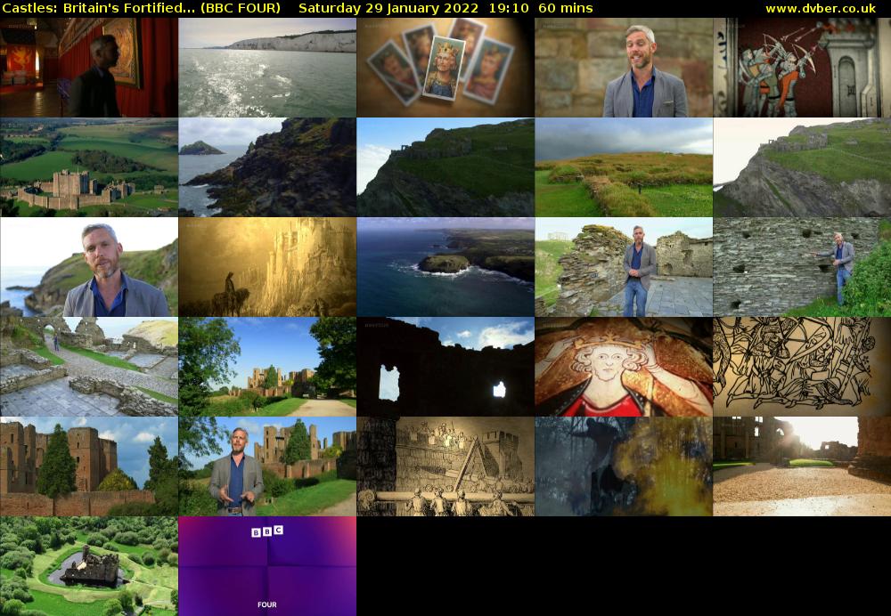 Castles: Britain's Fortified... (BBC FOUR) Saturday 29 January 2022 19:10 - 20:10