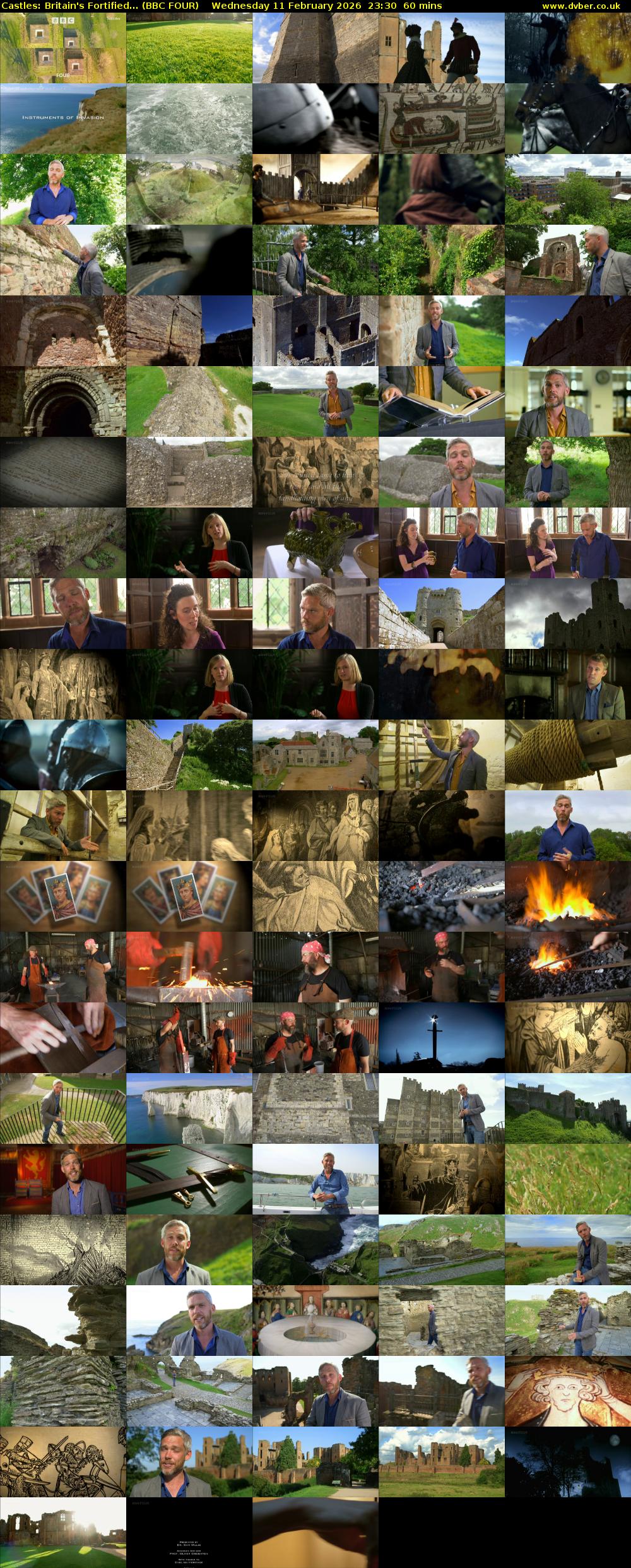 Castles: Britain's Fortified... (BBC FOUR) Wednesday 11 February 2026 23:30 - 00:30