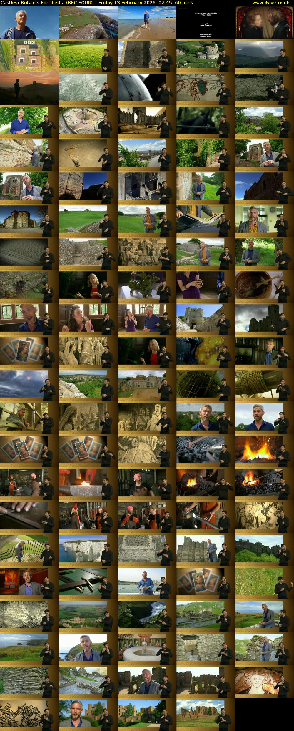 Castles: Britain's Fortified... (BBC FOUR) Friday 13 February 2026 02:45 - 03:45