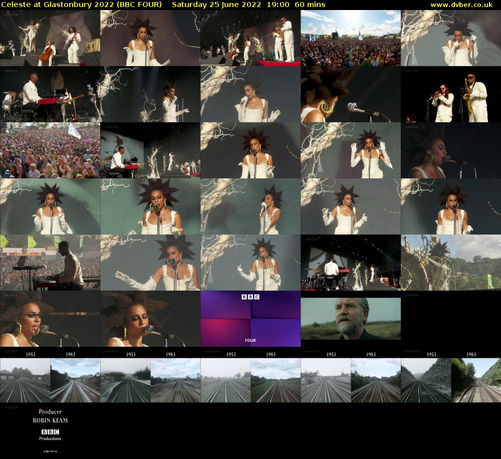 Celeste at Glastonbury 2022 (BBC FOUR) Saturday 25 June 2022 19:00 - 20:00