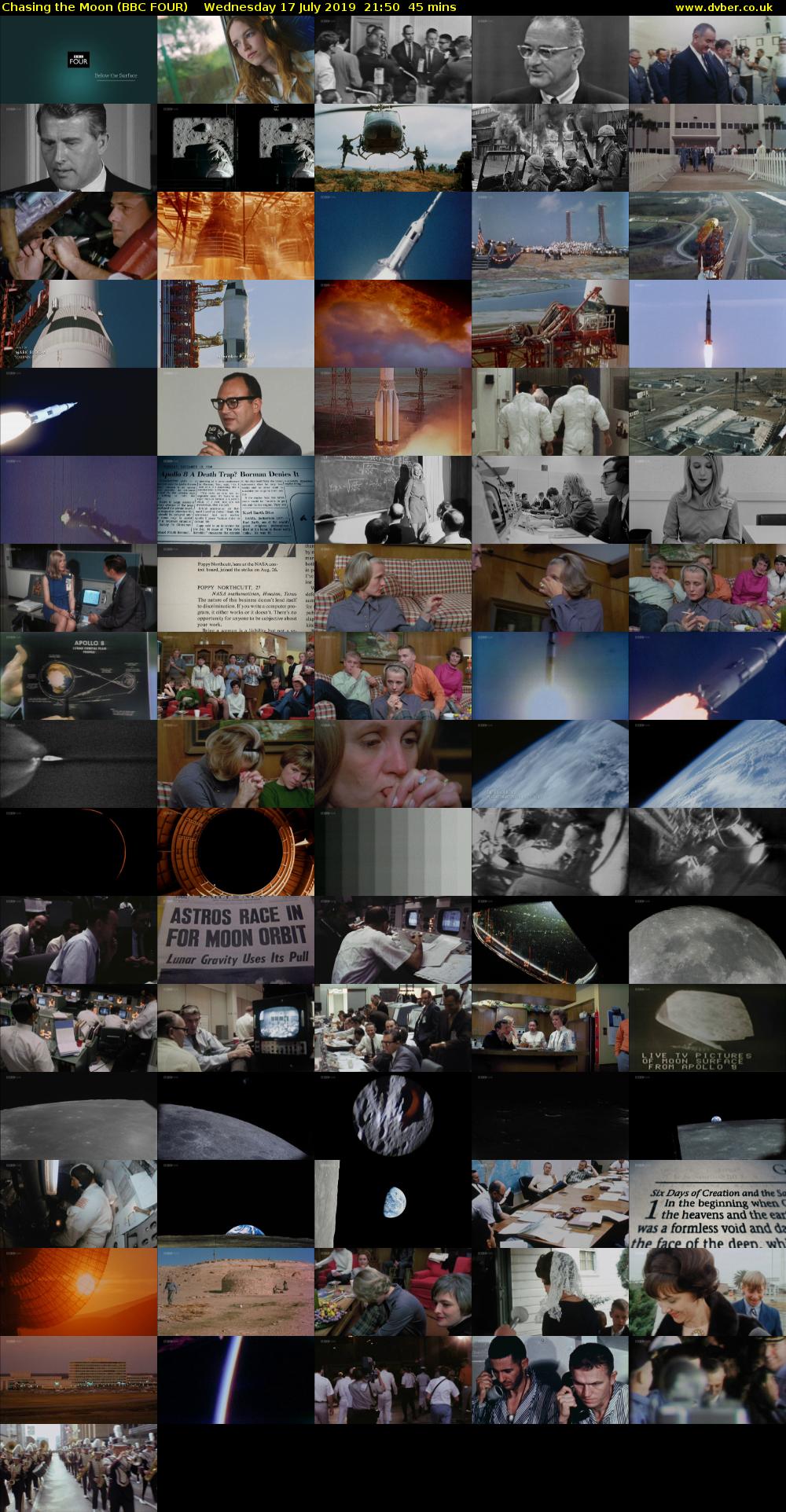 Chasing the Moon (BBC FOUR) Wednesday 17 July 2019 21:50 - 22:35