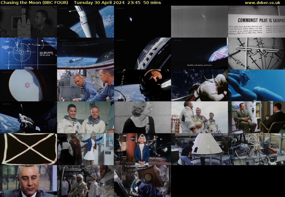 Chasing the Moon (BBC FOUR) Tuesday 30 April 2024 23:45 - 00:35